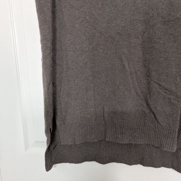 Charter Club 100% Cashmere Turtleneck Womens Size Large Brown Sleeveless Sweater - Picture 3 of 9